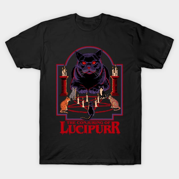 The Conjuring of Lucipurr T-Shirt by Steven Rhodes